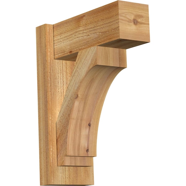 Ekena Millwork Imperial Block Rough Sawn Outlooker, Western Red Cedar, 6"W x 14"D x 18"H OUT06X14X18IMP05RWR - main